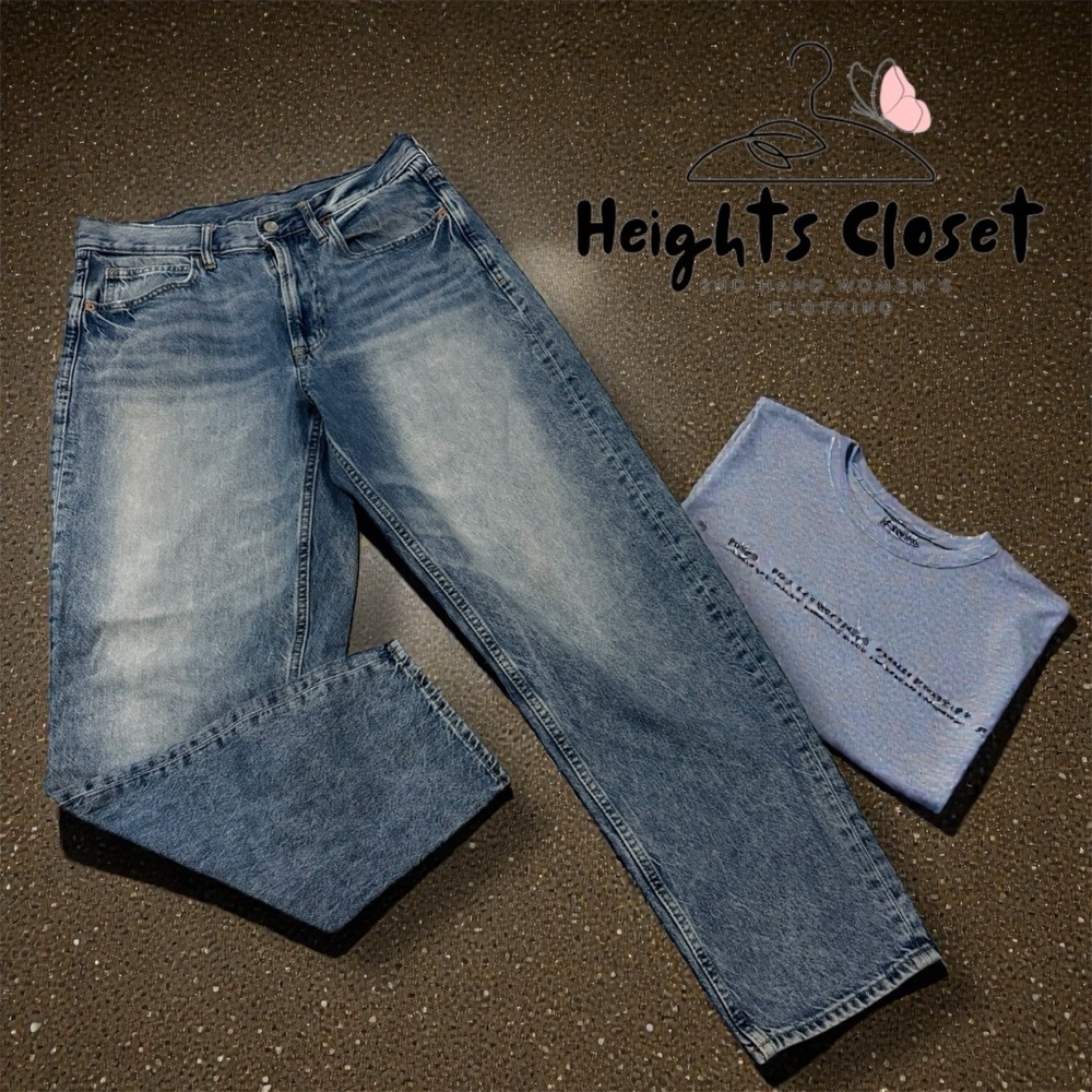 High Rise Blue Jeans